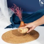 alas meja dari rotan