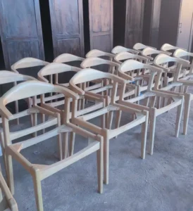 kursi caffe kayu jati solid