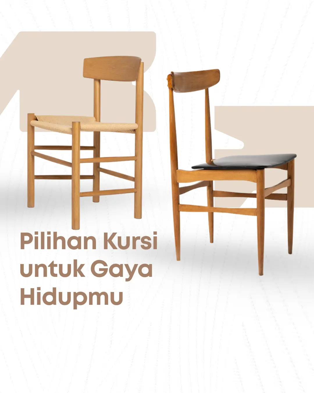 kursi makan gaya retro klasik